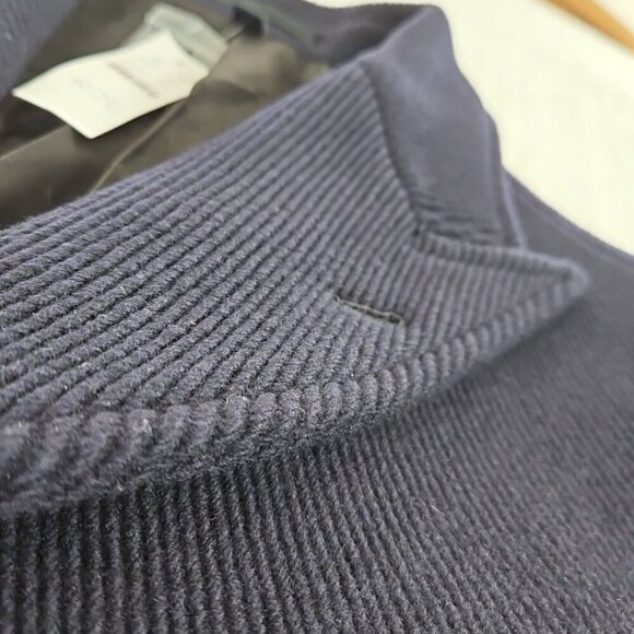 NEW J.Crew Men's $598 Ludlow Topcoat Heavyweight Wool Navy Size 40L NWT BS472 - Picture 10 of 16